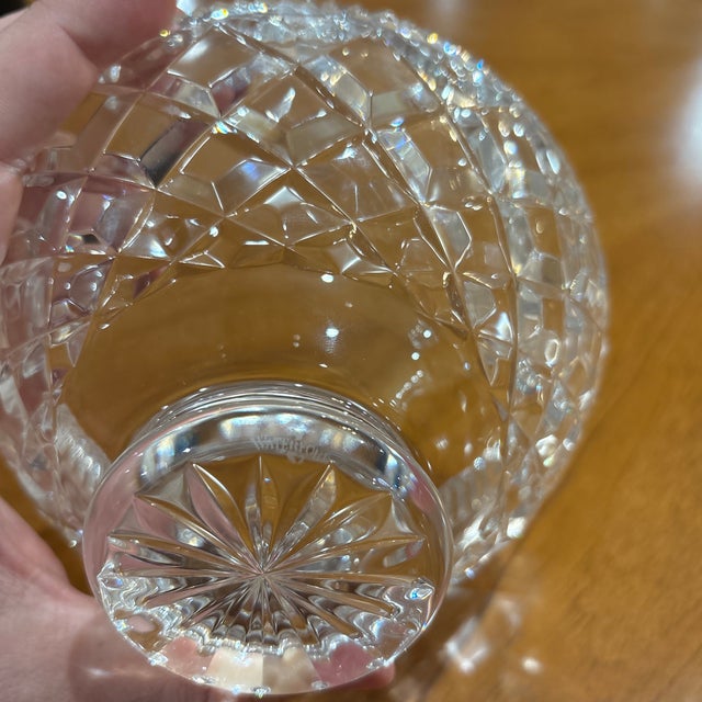 Waterford Crystal Waterford Crystal Covered Footed Bowl – Deep Diamond Cut For Sale - Image 4 of 4