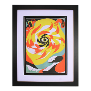 Amazing 1938 Andre Masson Sun Lithograph Framed