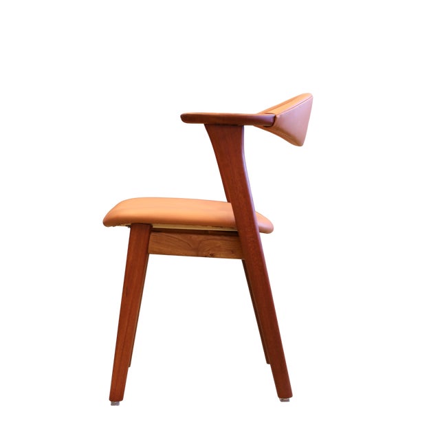 Armchair in Teak and Leather by Erik Kirkegaard for Høng Stolefabrik, 1960s, in Flawless conditions. Designed 1960 to 1969...