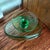 Glass Vintage Fostoria Glass Co. Vesper Green Footed Candy Jar & Cover, Also Known as a Covered Compote Bowl. For Sale - Image 7 of 10