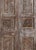 1920s Antique Carved Wood Doors With Metal Accents – Vintage Hinged or Sliding Barn Door 80x36 For Sale - Image 5 of 7