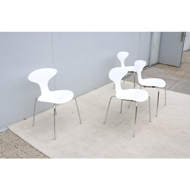 2010s Modern Ross Lovegrove for Bernhardt Design Orbit Stacking Dining Chairs Set of 4 For Sale - Image 5 of 18