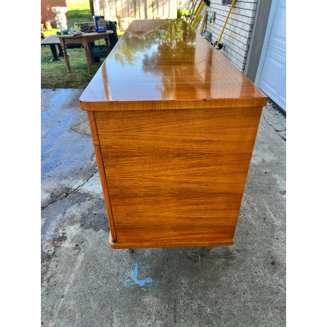 French Mid-Century Modern 1955's Mahogany 5 Door Sideboard For Sale - Image 6 of 12