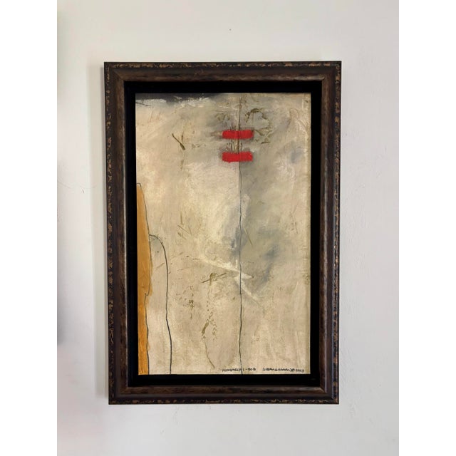 Abstract Contemporary Abstract Mixed Media Paintings by John Baughman, Pair, 2003 For Sale - Image 3 of 7