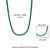 Green Onyx Gemstones Square-Cut Link Necklace for Women Gift For Sale - Image 9 of 11