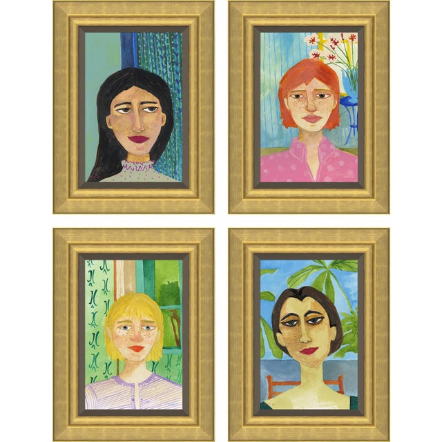 Portrait Series II by Susan Hable For Sale In Tampa - Image 6 of 6