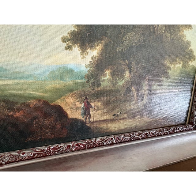 Traditional 1980s Irish Countryside Framed Wall Art-Homeward Bound, an Irish Landscape Reproduction Print on Canvas For Sale - Image 3 of 5