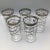 This is a beautiful set of 5 high ball glasses with platinum rim and “Happy Anniversary” . These glasses are perfect for a...