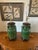 Vintage Green Glazed Ceramic Urn Lamps With Sculptural Fruit Handles - a Pair For Sale In Phoenix - Image 6 of 8