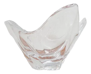 Vintage Crystal Bowl by Daum, France, 1950s