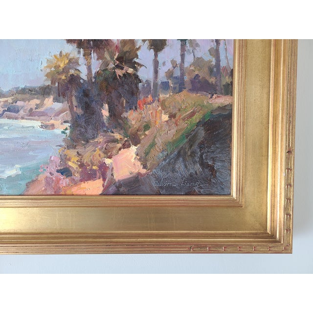 Calvin Liang Original Oil Painting Laguna Beach California Coastal Landscape For Sale - Image 11 of 15