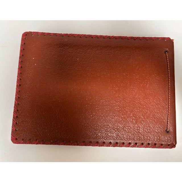 Moroccan Hand-Tooled Leather Photo Album With Fantasia Scene, Circa 1940s For Sale - Image 14 of 14