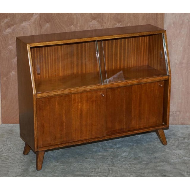 Glass Vintage Greaves and Thomas G&t Put U Up Modular Sideboards Glazed Doors, 1960s For Sale - Image 7 of 18