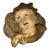 18th-Century Spanish Polychrome Wood Angel Head For Sale