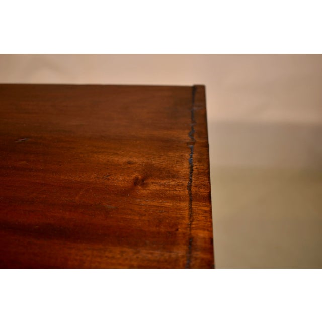 19th Century English Mahogany Bow Front Chest of Drawers For Sale - Image 9 of 12