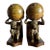 20th Century MCM Brass Hercules and Globe Bookends For Sale