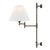 Hudson Valley Lighting Mark D. Sikes Classic No.1 1-Light Adjustable Plug in Wall Sconce, Distressed Bronze For Sale