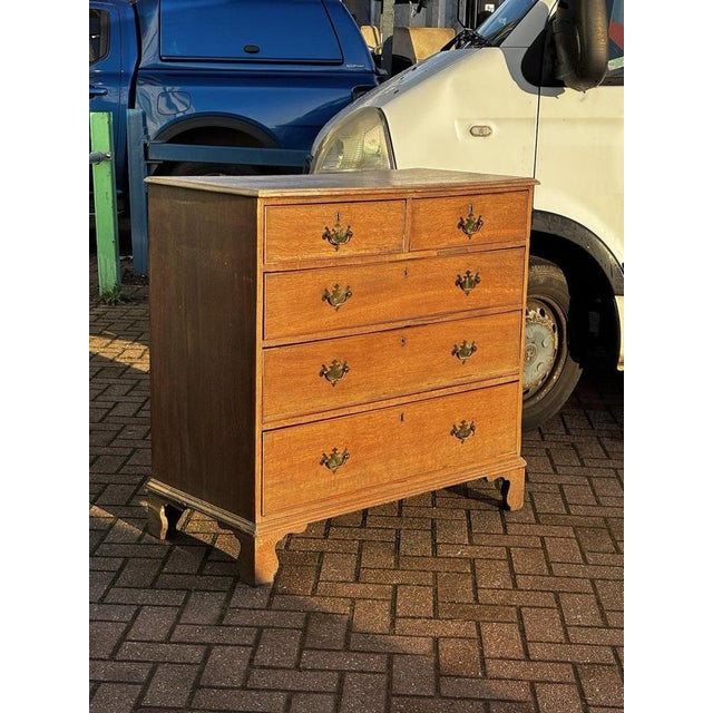 Georgian Light Oak Chest of Drawers For Sale - Image 12 of 13