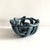 Postmodern 1980s Postmodern Gray Ceramic Braided Woven Abstract Centerpiece Bowl For Sale - Image 3 of 8
