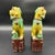 1920s A Vintage Pair of Chinese Sancai Glazed Porcelain Foo Dogs, Circa 1920’s For Sale - Image 5 of 12
