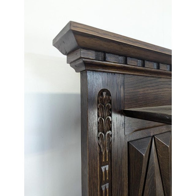 Modern Oak Coat Rack in the style of Dudouyt For Sale - Image 3 of 9