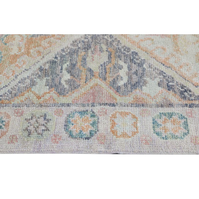 Modern Turkish Oushak Rug 3'1" x 6'7" For Sale - Image 4 of 10
