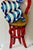 Amanda Watt, Pop Art Painting Carved Wall Sculpture Amanda Watt Thatched Chair Vibrant Color, 1996 For Sale In Miami - Image 6 of 11