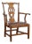 19th Century Shepherds Crook Oak Armchair, 1840s For Sale