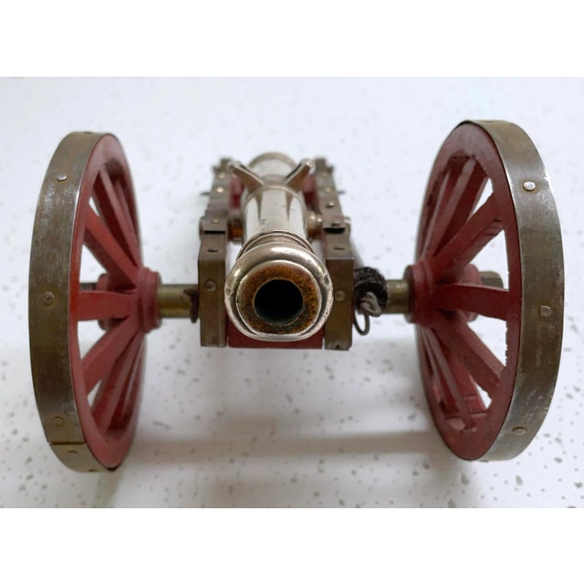 Brass Vintage French Napoleonic Artillery Toy Model "Gribauval 12lbs" For Sale - Image 8 of 11