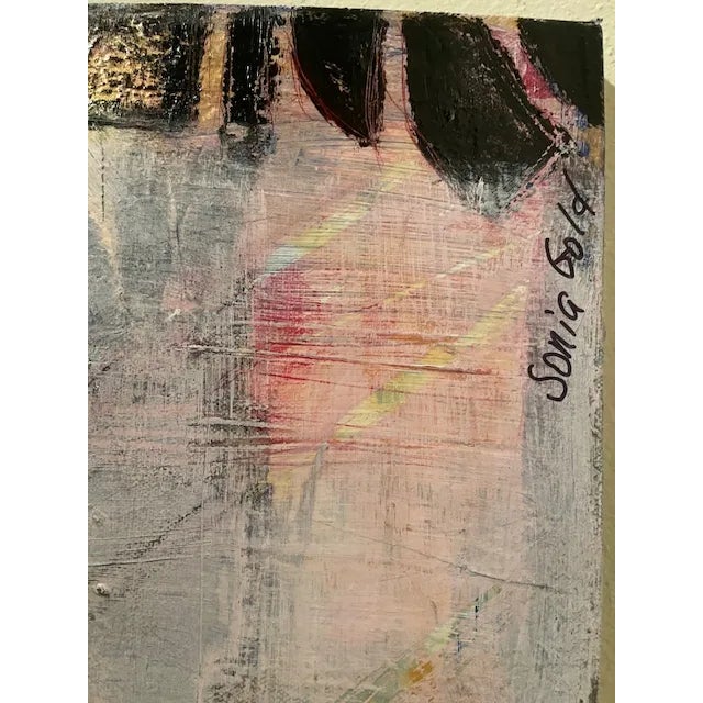 "All You Need Is Love" Abstract Original Mixed Media Painting For Sale - Image 10 of 10