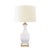 New special order item. Not vintage. Introducing the Gina Handpainted Pink Strokes Metal Tole Table Lamp, a charming...