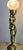 Vintage African Brass Figural Lady Table Lamp With Frosted Globe For Sale - Image 4 of 15