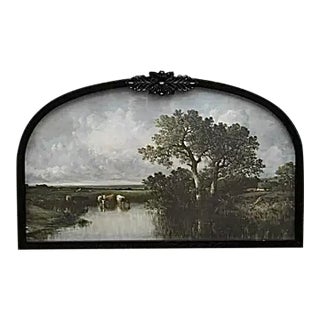Pastoral Print on Board For Sale