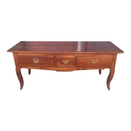 19th Century French 3 Drawer Writing Table/Sofa Table For Sale