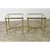 Mid 20th Century French Vintage Mid-Century Brass & Glass End Tables For Sale - Image 5 of 10