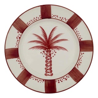 Johanna Ortiz Uncu Red Indigenista Dessert Plate, Set of 2 For Sale