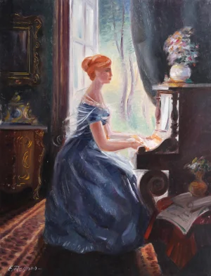 Erik Freyman, Adante, Oil and Pastel