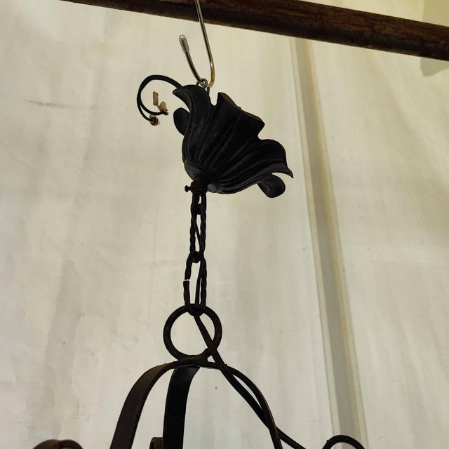 Wooden and Metal Pendants, 20th Century, Set of 2 For Sale - Image 6 of 8