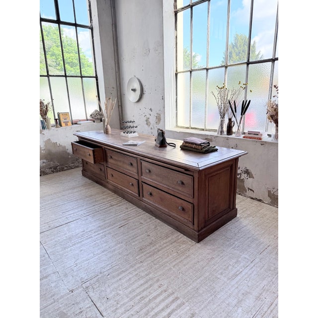 Oak Silk Counter, 1900s For Sale - Image 4 of 18