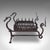 1900 - 1909 Antique Dragon Motif Fireplace Set, English, Fire Basket, Andirons, Edwardian For Sale - Image 5 of 12