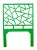 David Francis Tiffany Headboard Twin - Bright Green For Sale - Image 4 of 4