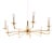 Mid-Century Modern Star-Shaped Chandelier with Brass Arms, 1960s For Sale
