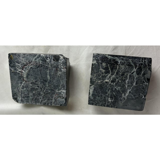 Mid 20th Century Marble Bookends From Pk Wrigley Mansion For Sale - Image 5 of 11