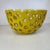 1990s 1990s Contemporary Free Form Cutout Ceramic Decorative Bowl in Mustard Yellow For Sale - Image 5 of 13