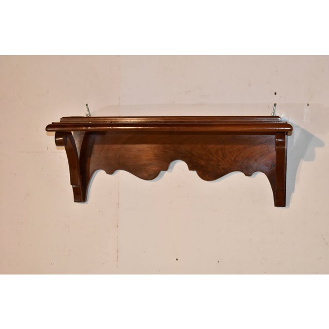 Victorian 19th Century Mahogany Bracket Shelf From England For Sale - Image 3 of 10