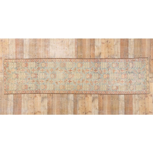 Antique Persian Malayer Rug, 02'06 X 09'09 For Sale - Image 9 of 10