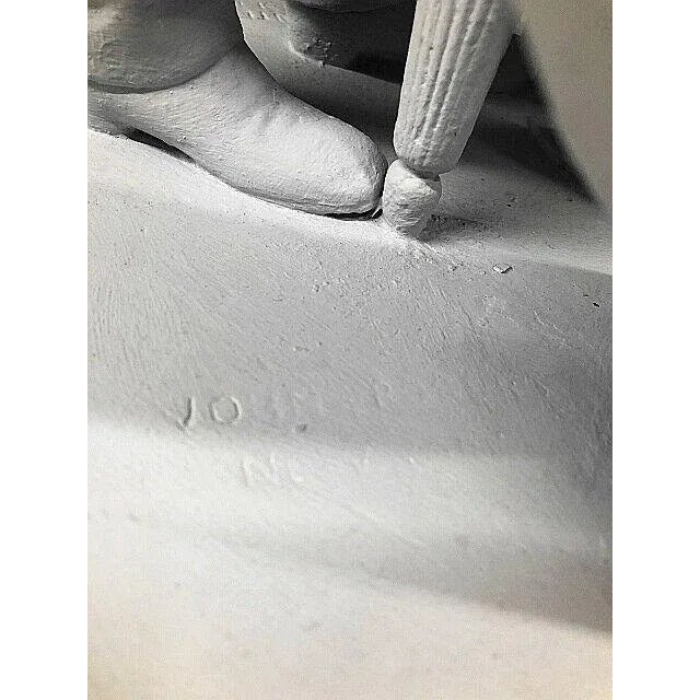 White Late 19th Century "The Council of War" Cast Plaster Sculpture by John Rogers For Sale - Image 8 of 9