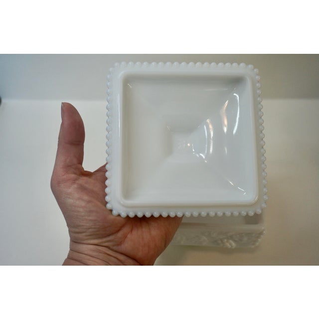 Mid-Century Milk Glass "Harvest Grape" Console Set - 3 Pieces For Sale - Image 10 of 11