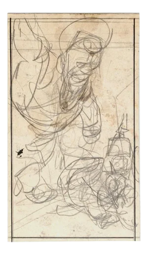 Figure - Pencil Drawing by Gabriele Galantara - Early 20th Century Early 20th Century