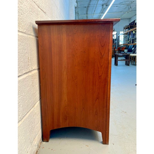 Wood Mid 20th Century Modern Cherry Dresser by Ethan Allen For Sale - Image 7 of 14